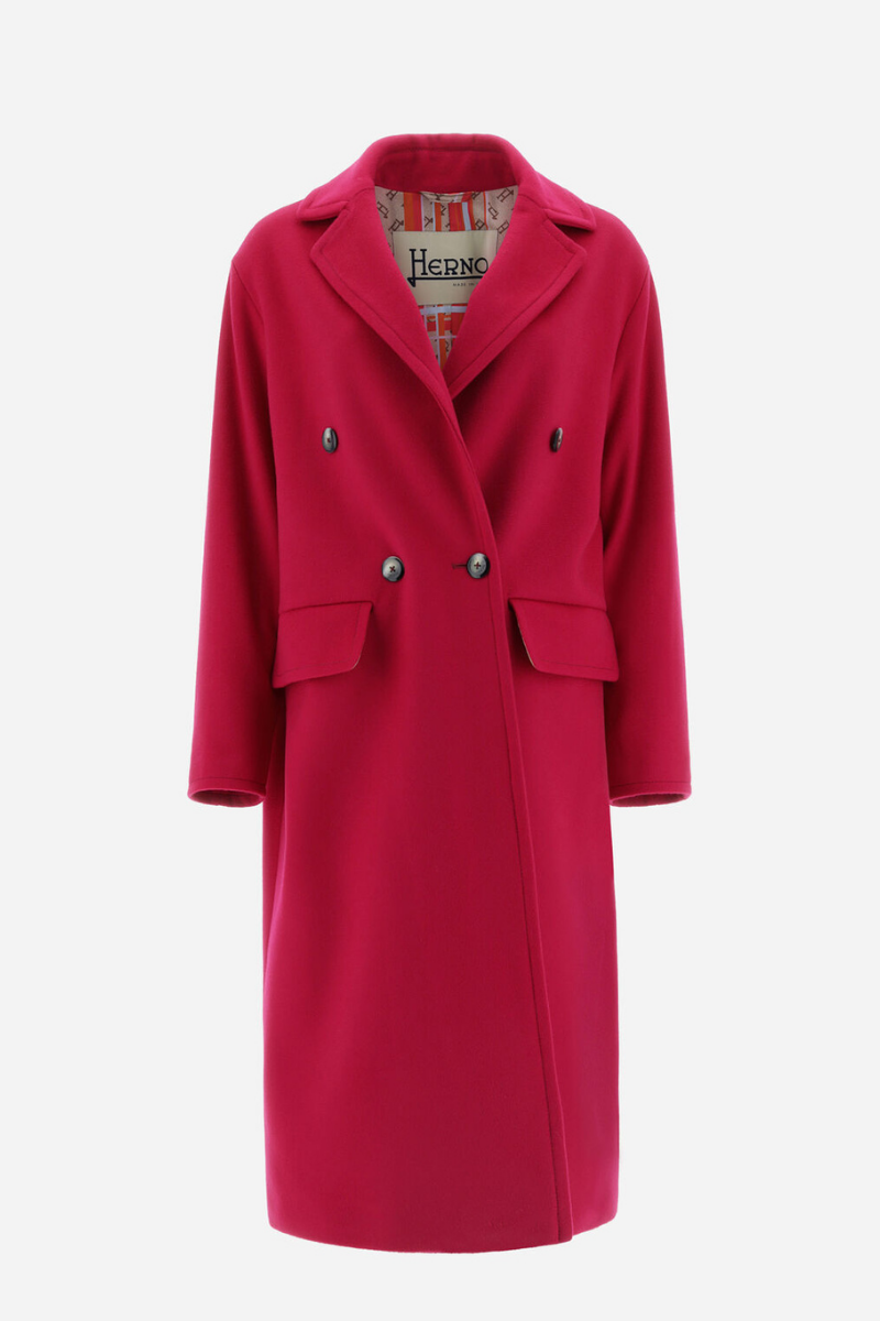 Herno Herno Women FuchsiaCoat In Luxury Wool