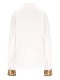 Dries Van Noten Women Embroidered Cotton Poplin Shirt