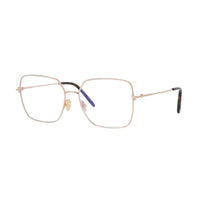 Tom Ford Eyeglasses Square Full Rim, Shiny Rose Gold Frame and Clear/Blue Light Block Lenses Lens FT5739-B028