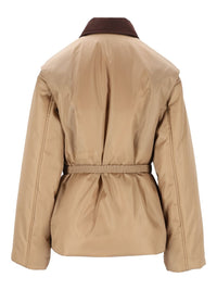 Versace Women Padded Jacket With Belt
