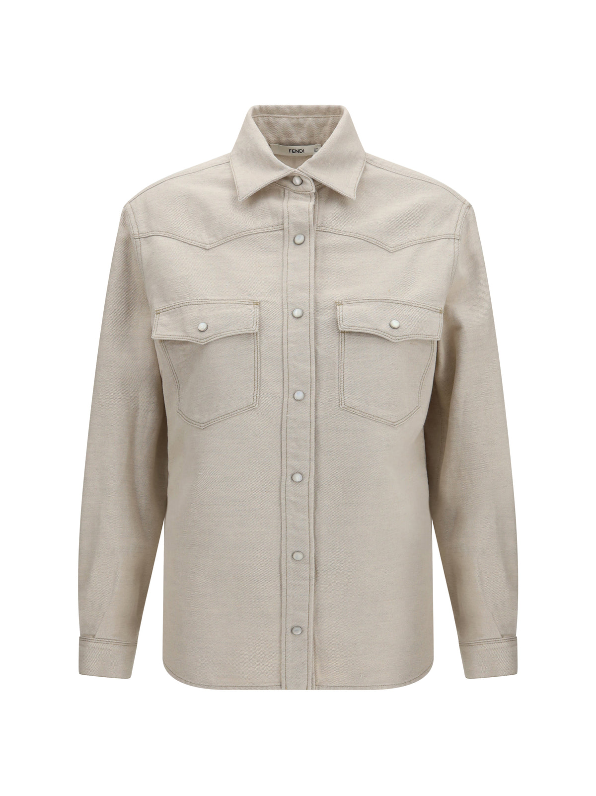 Fendi Women Selleria Denim Western Shirt