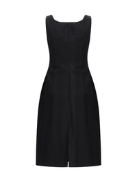 Magda Butrym Women Sleeveless Dress With A Draped Neckline