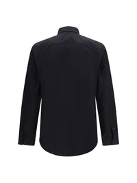 Burberry Men Cotton Shirt With Check Trims