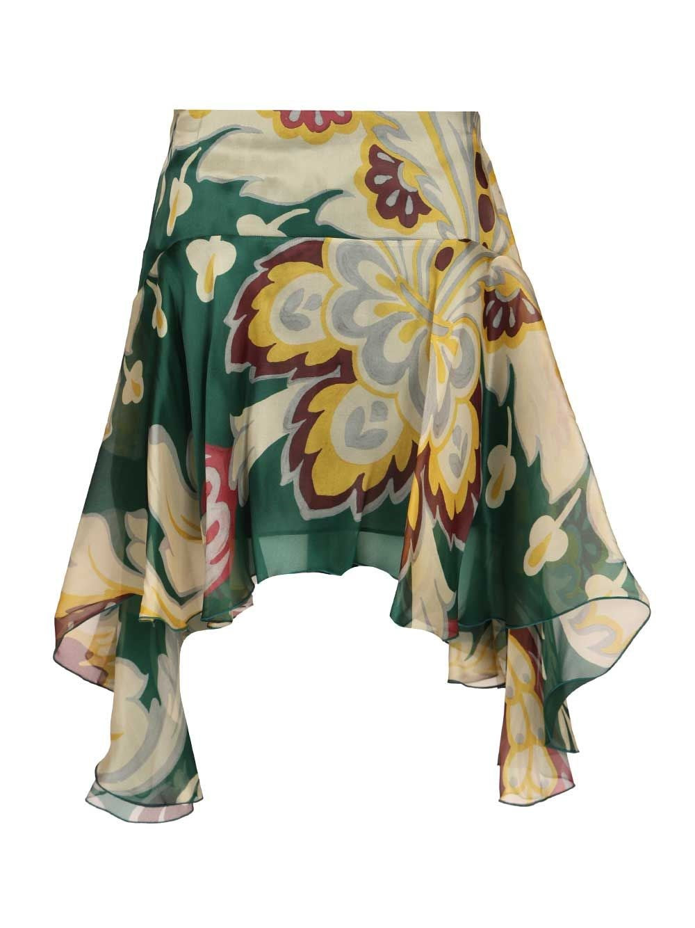 Etro Women Asymmetrical Midi Skirt