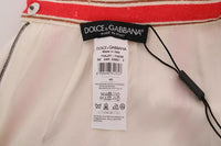 Dolce & Gabbana Multicolor Portofino Stripes Cotton Midi Women's Skirt