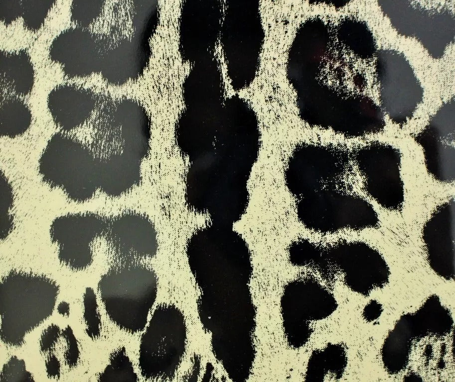 Dolce & Gabbana Dolce & Gabbana White Leopard Pattern Leather eBook Cover Tablet Women's Case