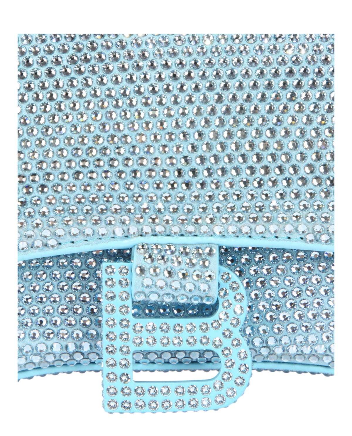 Balenciaga Womens Hourglass Xs Top Handle Bag In Strass