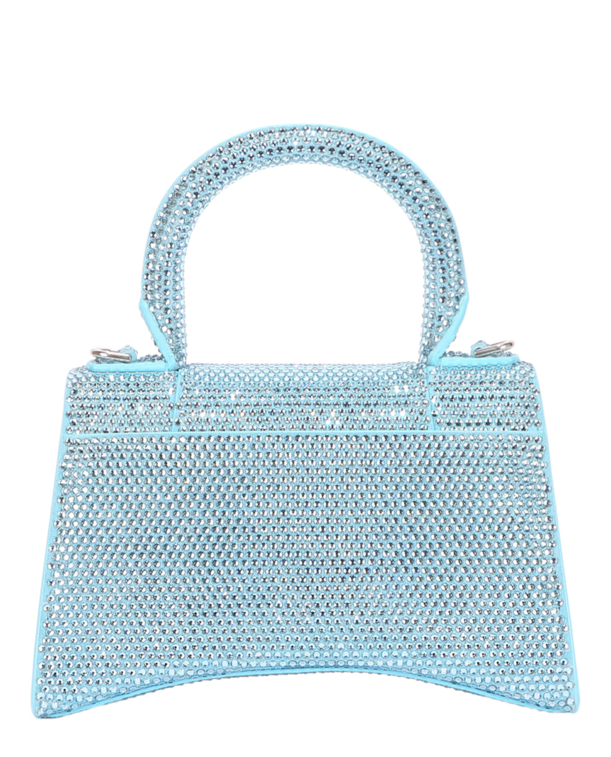 Balenciaga Womens Hourglass Xs Top Handle Bag In Strass