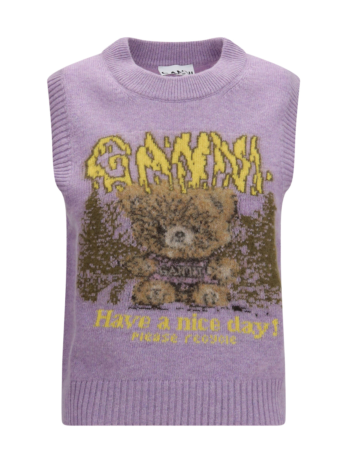 GANNI Ganni Women Teddy Alpaca And Wool-Blend Vest