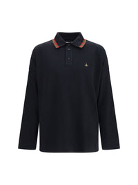 Vivienne Westwood Men Oversized Long-Sleeve Polo