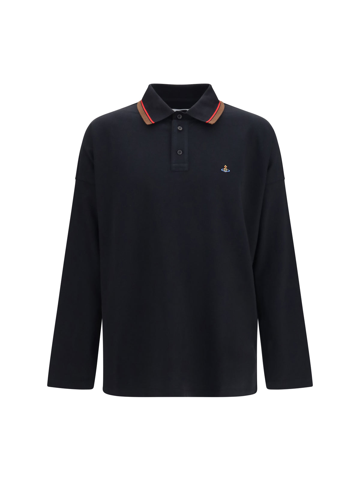 Vivienne Westwood Men Oversized Long-Sleeve Polo