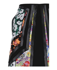 Stella McCartney Womens Mixed Media Twill Skirt