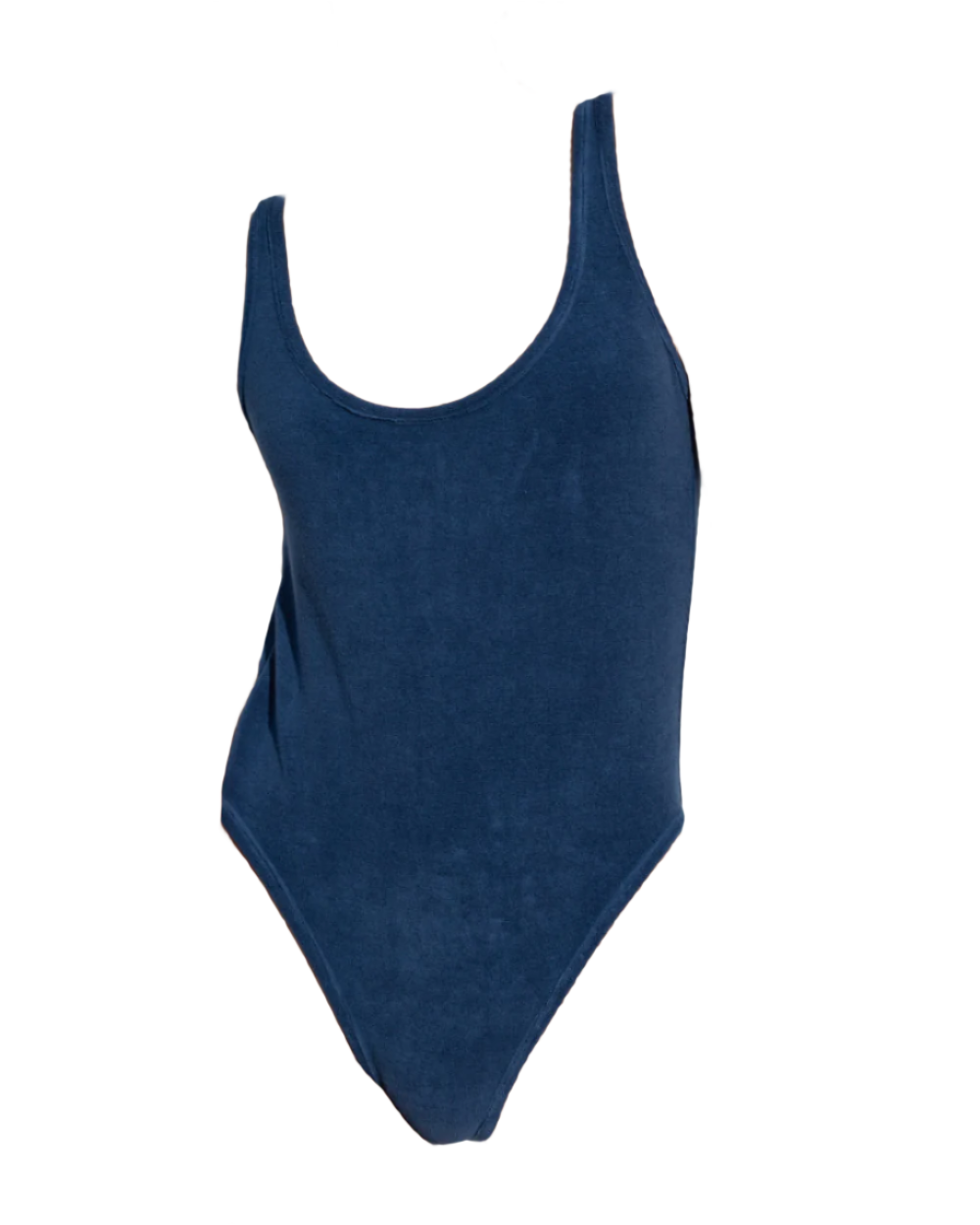 Zimmermann Textured Scoop-Neck One-Piece Swimsuit Navy