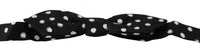 Dolce & Gabbana Dolce & Gabbana Black Polka Dots Adjustable Neck Bow Men's Tie