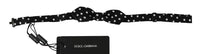 Dolce & Gabbana Dolce & Gabbana Black Polka Dots Adjustable Neck Bow Men's Tie