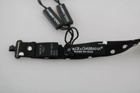 Dolce & Gabbana Dolce & Gabbana Black Polka Dots Adjustable Neck Bow Men's Tie
