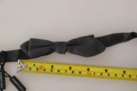 Dolce & Gabbana Dolce & Gabbana Gray Silk Patterned Mens NeckMen's Bow Men's Tie