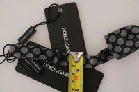 Dolce & Gabbana Dolce & Gabbana Black Silk Circles Men NeckMen's Bow Men's Tie