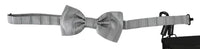 Dolce & Gabbana Dolce & Gabbana Light Gray Lining Adjustable Neck Butterfly Bow Men's Tie