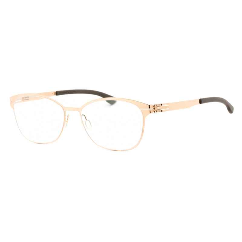 IC! Berlin IC! Berlin Eyeglasses Oval Full Rim, Rose Gold Warm Grey Frame and Clear Demo Lenses Lens SUERM1467032