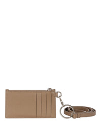 Balenciaga Mens Cash Coin And Card Case With Strap