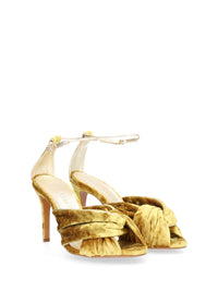 Forte_Forte Women Heliodore High Heel Velvet Crossover Sandal