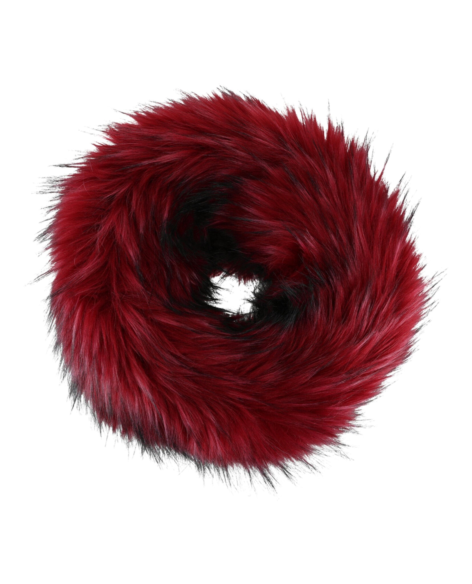 Gucci Womens Faux Fur Hand Warmer One Size Medium Red