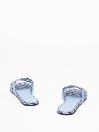 Loewe Women Paula`S Ibiza `Petal Anagram` Embroidery Slides
