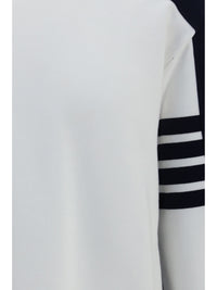 THOM BROWNE Thom Browne Men Colorblock Crewneck Sweatshirt With 4-Bar Detail