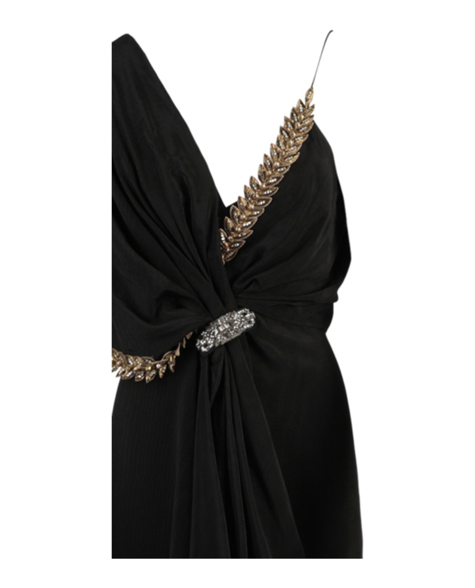 Gucci Womens Beaded Draped Midi Dress – Bluefly