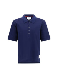 Thom Browne Men 4-Bar Cotton Jersey Polo