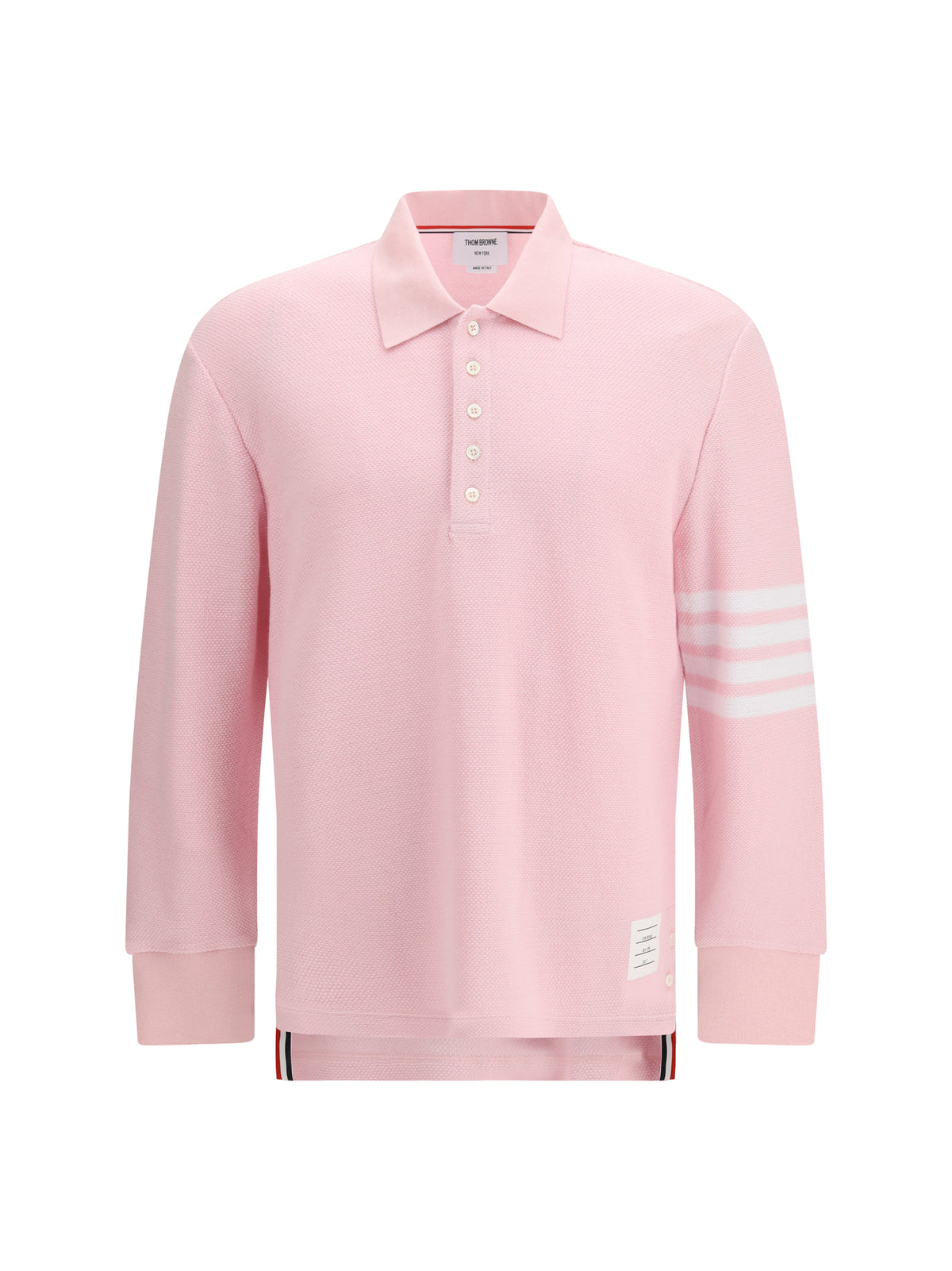THOM BROWNE Thom Browne Men Piqué Long-Sleeve Polo
