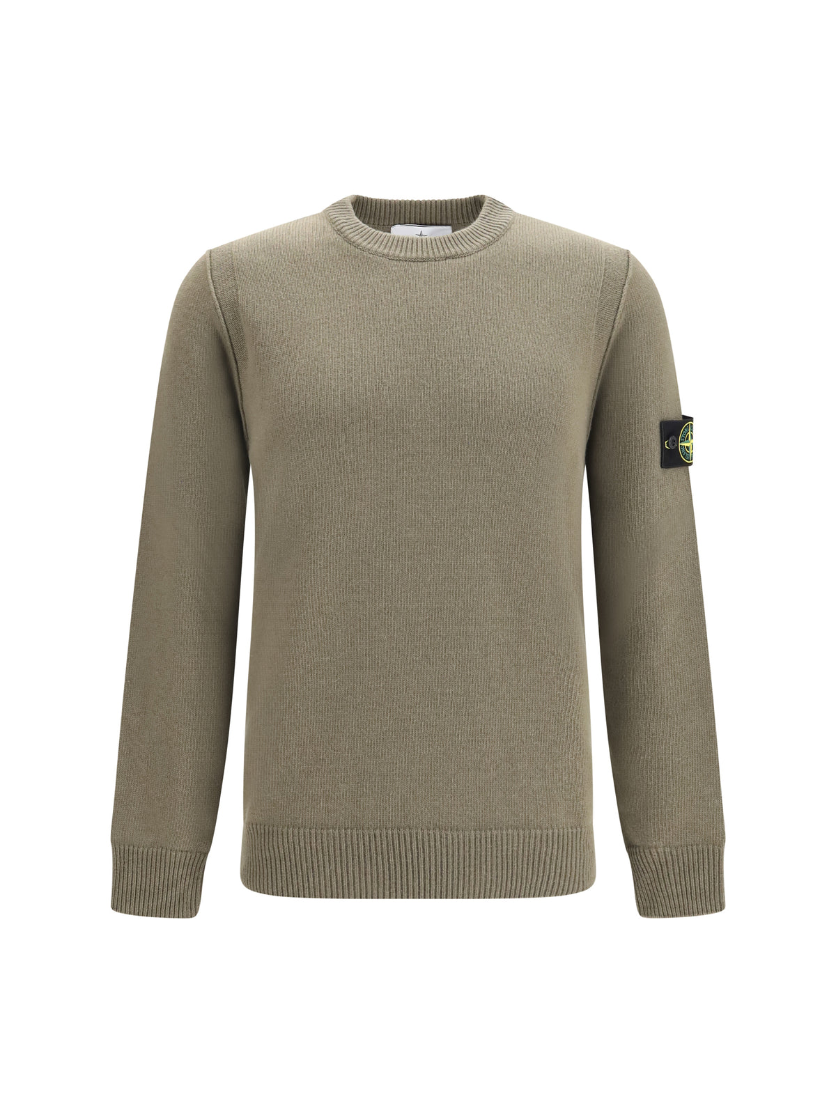 Stone Island Men Sweater Crewneck With Logo Patch On The Sleeve