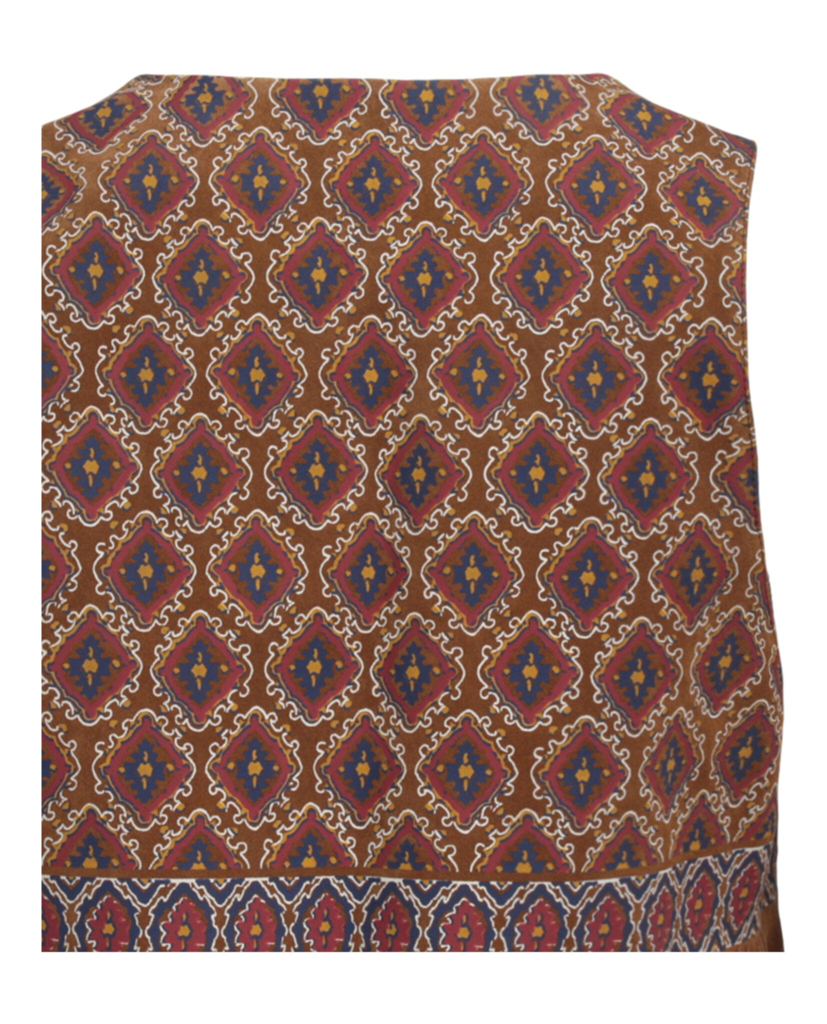 Gucci Mens Printed Suede Vest