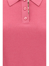 Burberry Women Wool Polo With Check Details