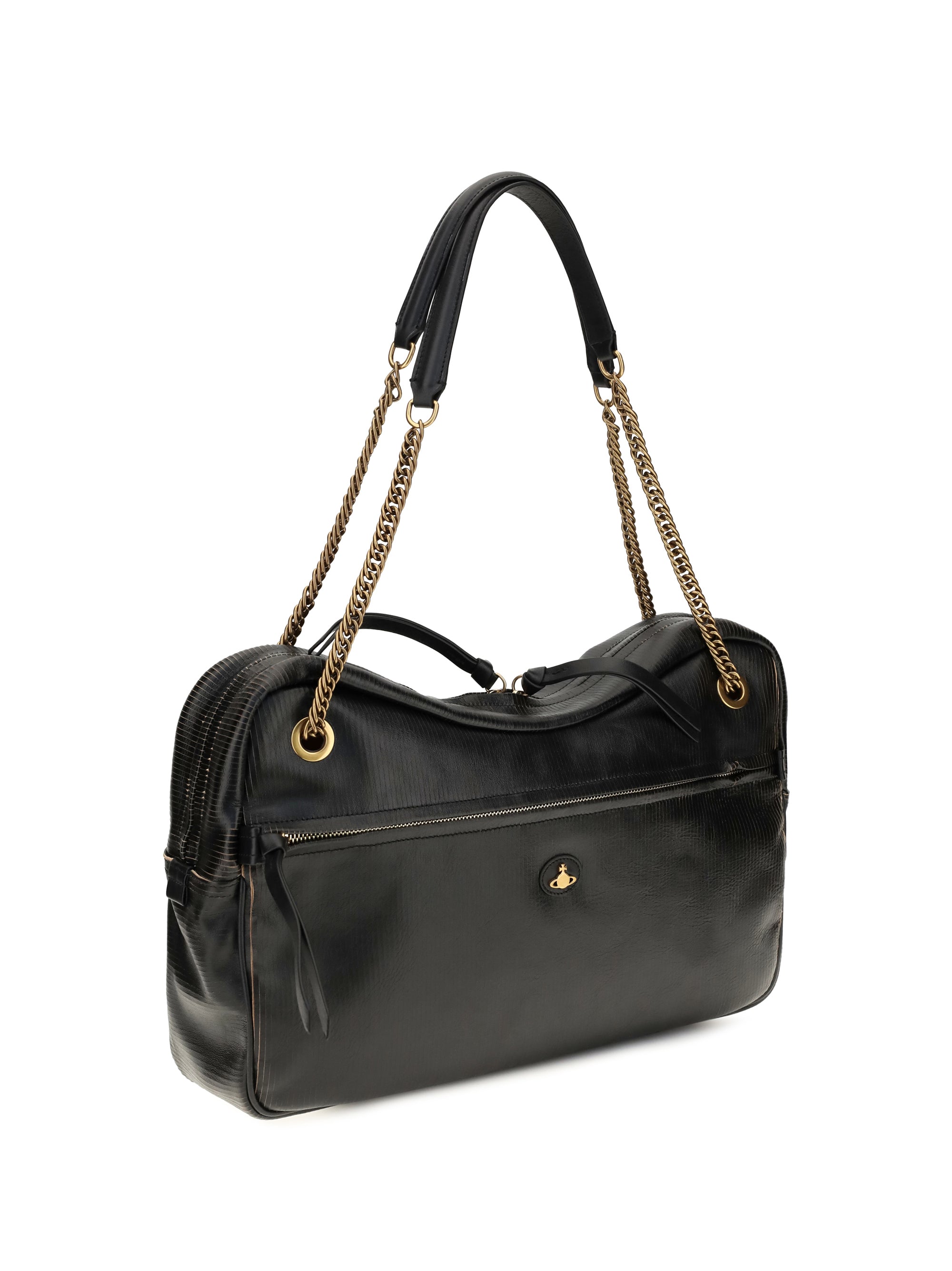 VIVIENNE WESTWOOD Vivienne Westwood Women Large Dolce Textured Leather Shoulder Bag