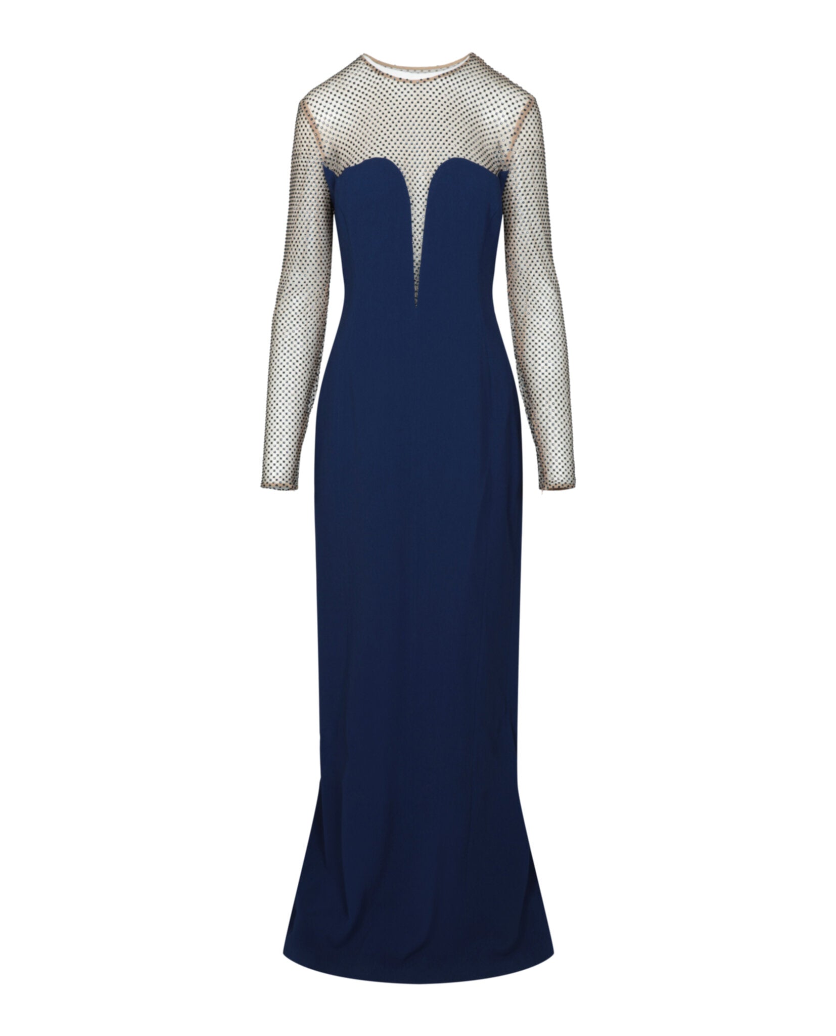 Stella McCartney Myah Embellished Long Sleeve Gown 44 / Blue Stella McCartney Myah Embellished Long Sleeve Gown 44 / Blue