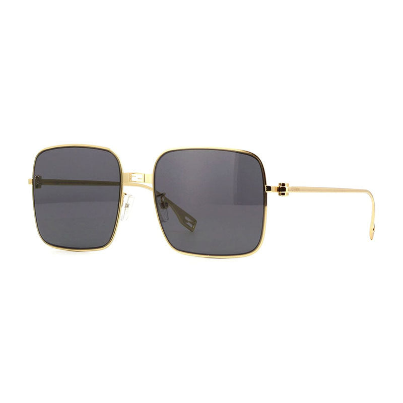 Fendi Fendi Sunglasses Square Rimless, Shiny Endura Gold Frame and Smoke Lens FE40123U30A