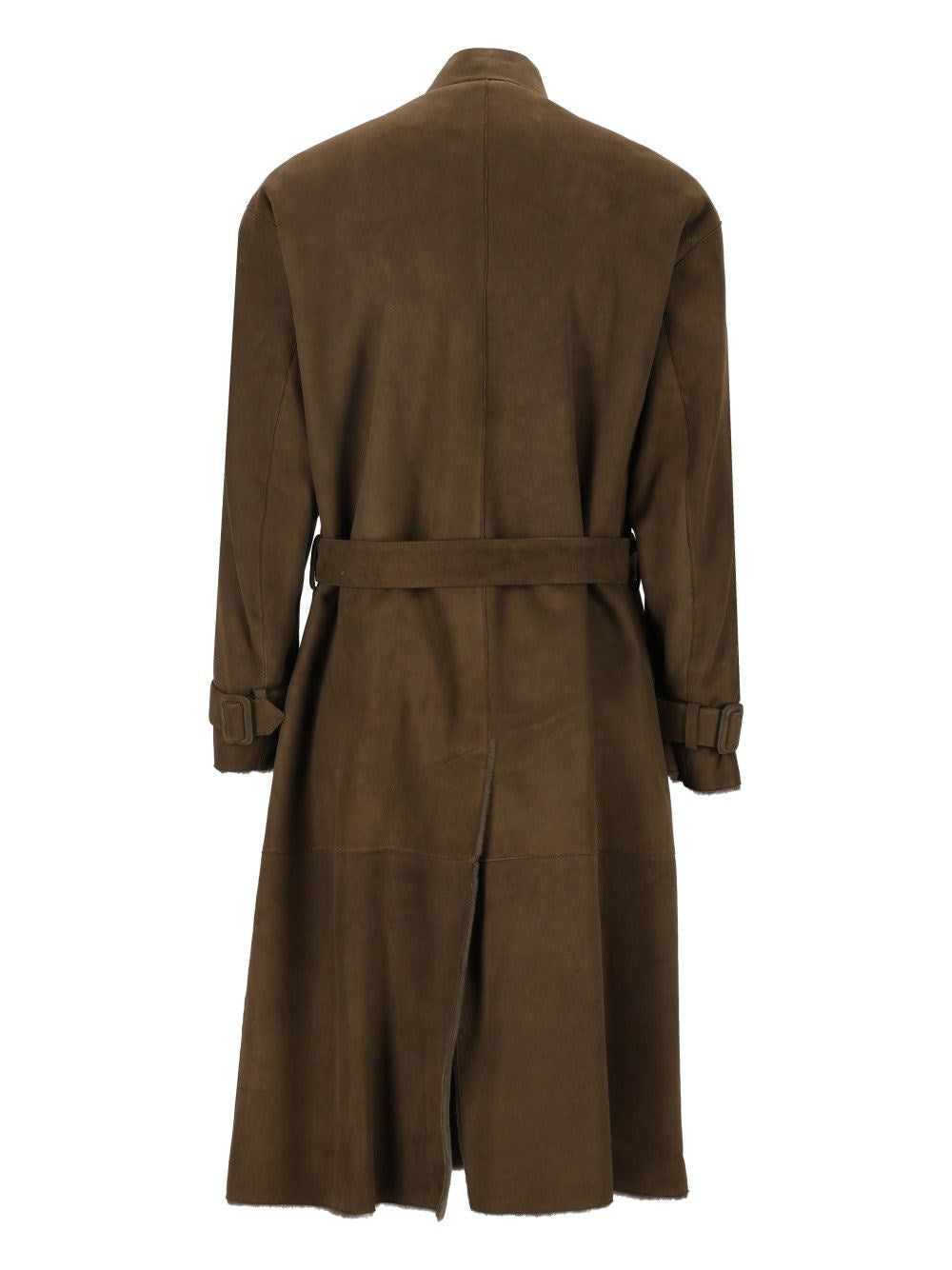 Giorgio Armani Men Double-Breasted Trench Coat