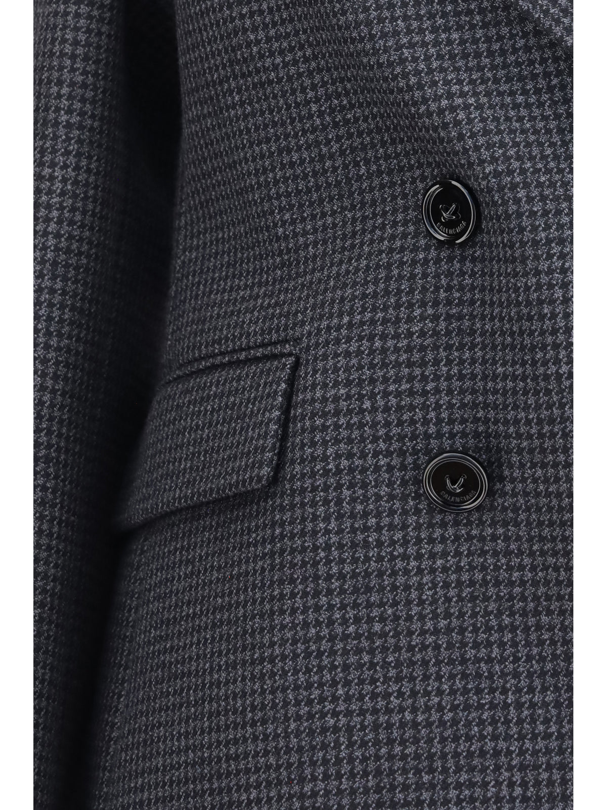 Balenciaga Women Double-Breasted Wool Blazer