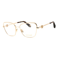 Roberto Cavalli Eyeglasses Butterfly Full Rim, Shiny Rose Gold Frame and Clear Demo Lenses Lens VRC069V300V
