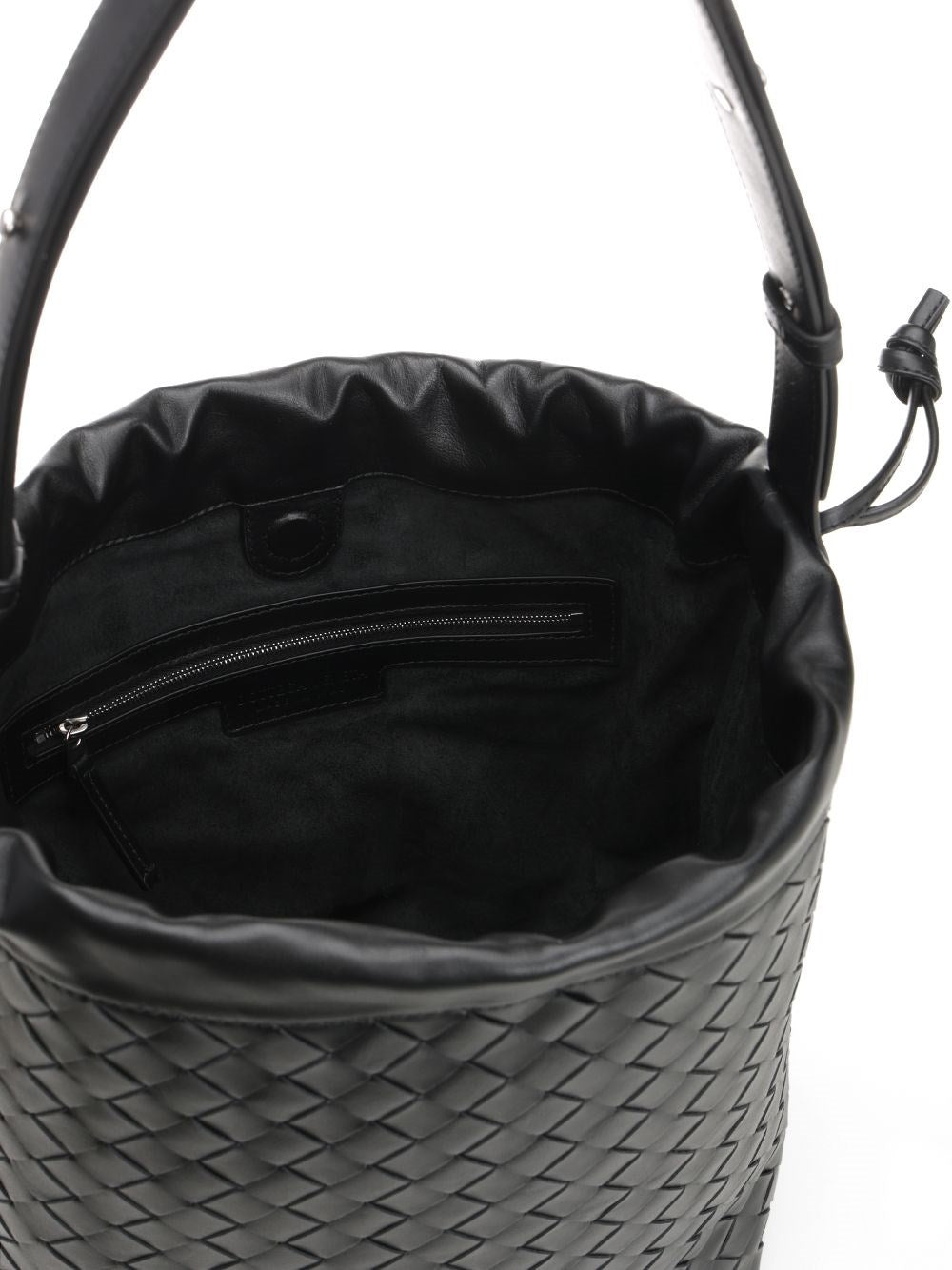 Bottega Veneta Women "Biblioteca" Intrecciato Bucket Bag