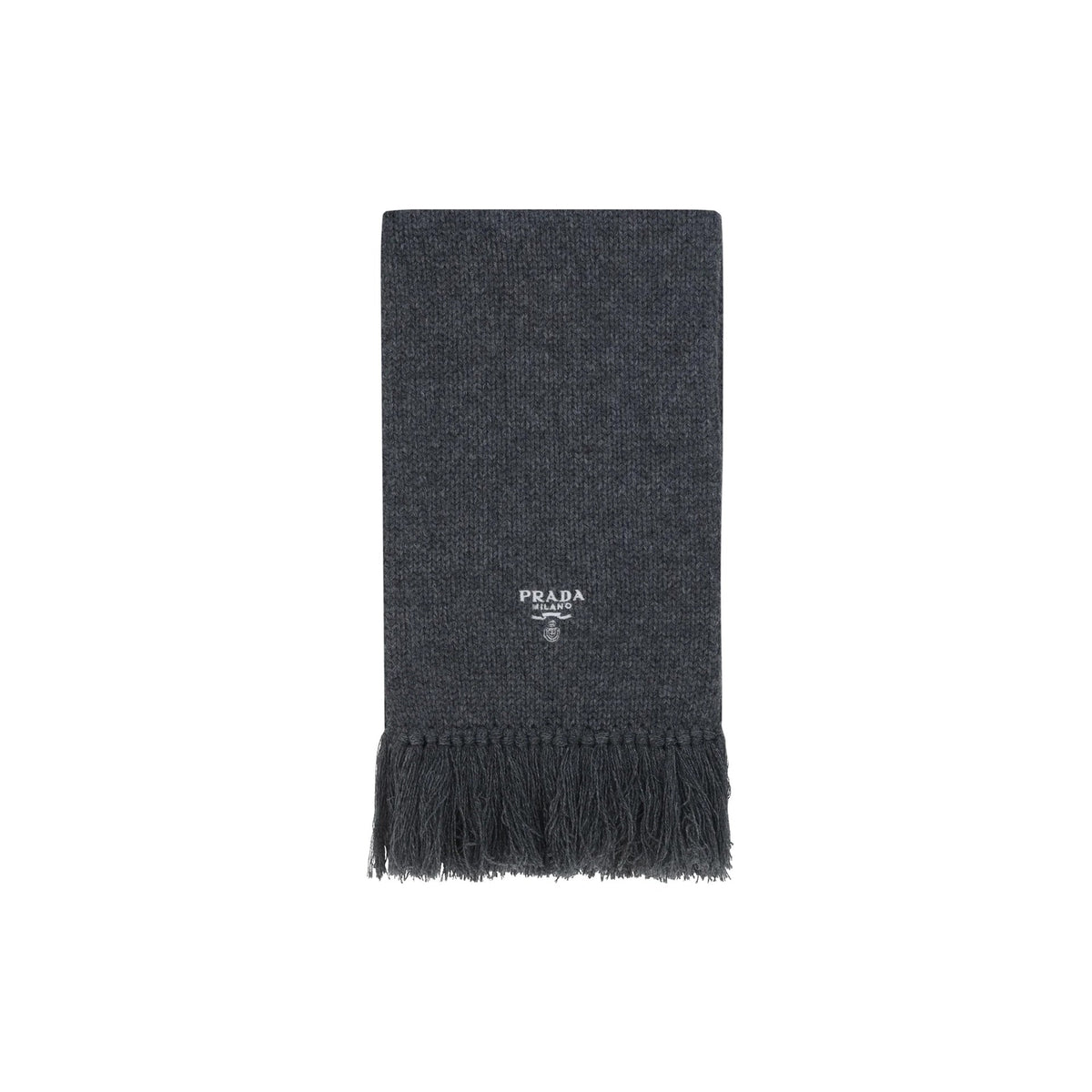 Prada Cashmere Logo Scarf Men