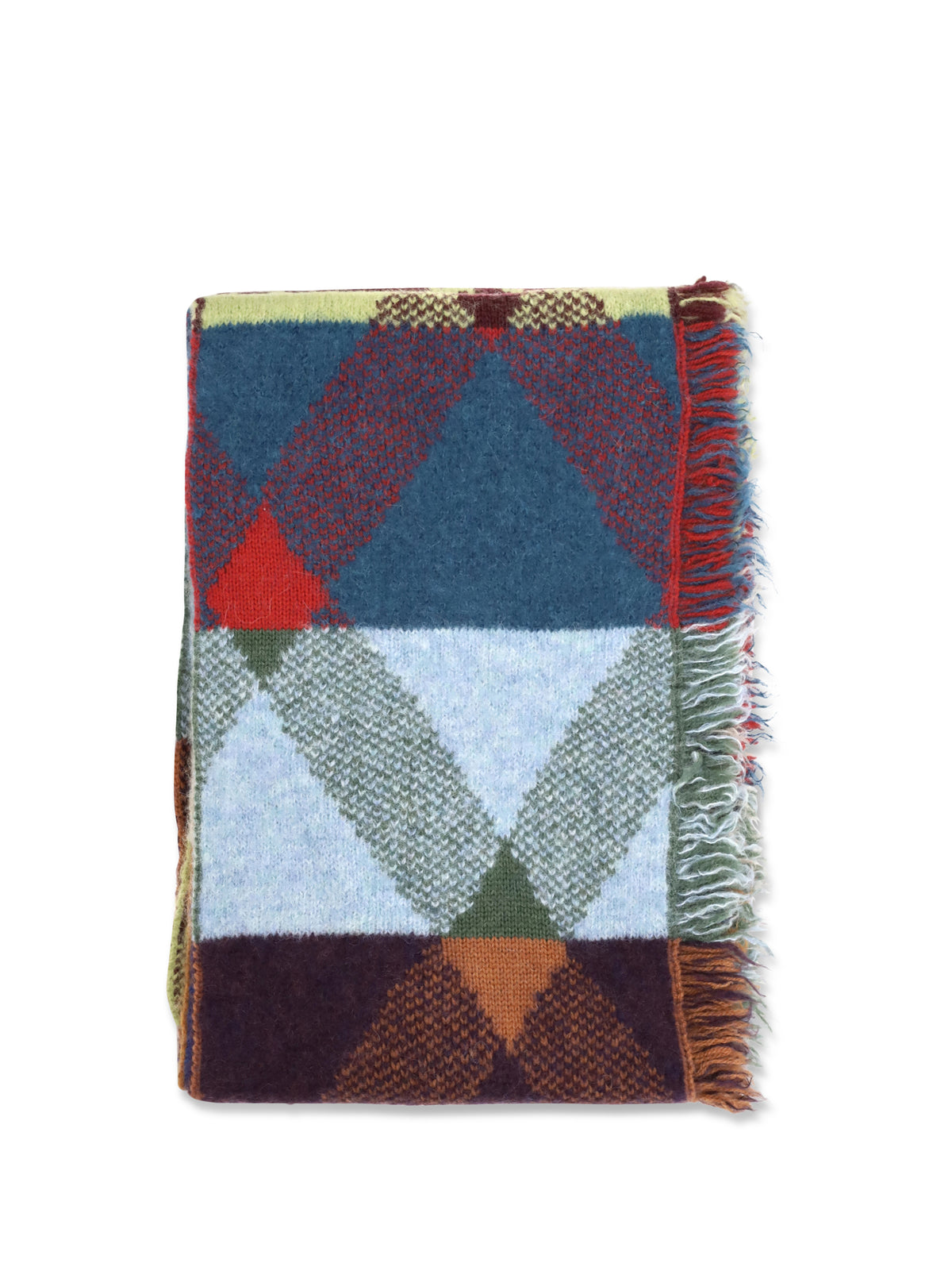 DRIES VAN NOTEN Dries Van Noten Men Mixed Print Fringed Scarf