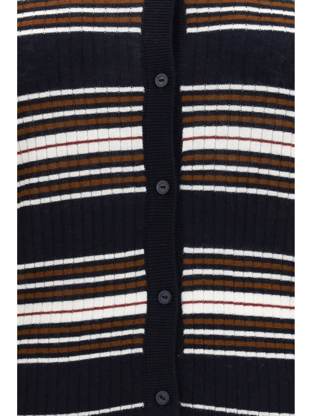 MAX MARA STUDIO Max Mara Studio Women Striped Silk And Wool Cardigan