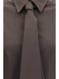BRUNELLO CUCINELLI Brunello Cucinelli Women Cotton Blend Shirt With Tie