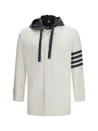 THOM BROWNE Thom Browne Men Unconstructed Hooded Bal Collar