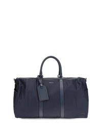 KITON Kiton Men Leather-Trim Travel Duffle Bag