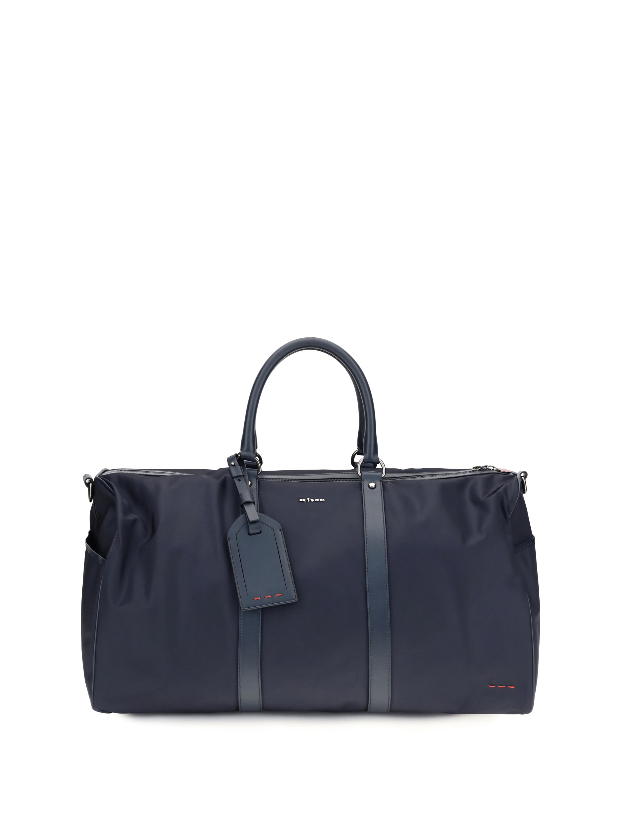 KITON Kiton Men Leather-Trim Travel Duffle Bag