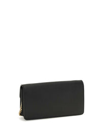 Valentino Garavani Women Vlogo Signature Grainy Calfskin Chain Wallet